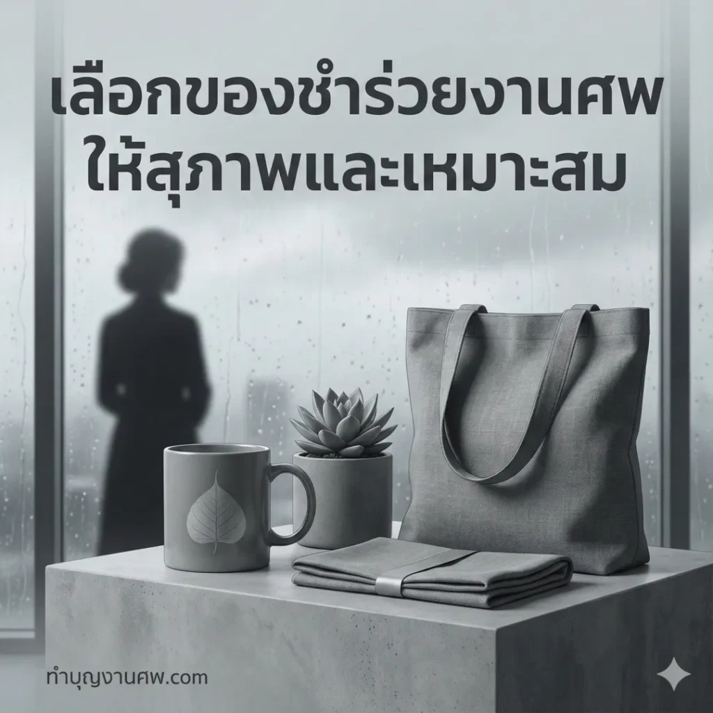 เลือกของชำร่วยงานศพ ให้สุภาพและเหมาะสมต่อทุกโอกาส